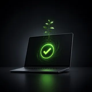 Laptop con spunta verde: TuaPass Standard è gratuito.